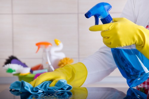 Farringdon carpet cleaners completing a careful final inspection