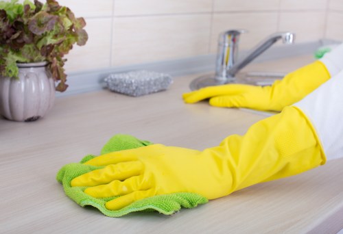 PCI-compliant carpet cleaners payment area