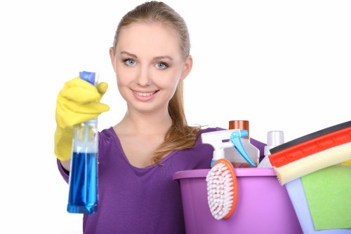 Deep carpet cleaning process for a commercial property in Farringdon