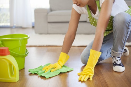Stain removal on a mattress during cleaning